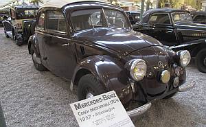 Fast ein „Käfer": der von Ferdinand Porsche konstruierte Mercedes Benz Coach Découvrable aus dem Jahr 1937.